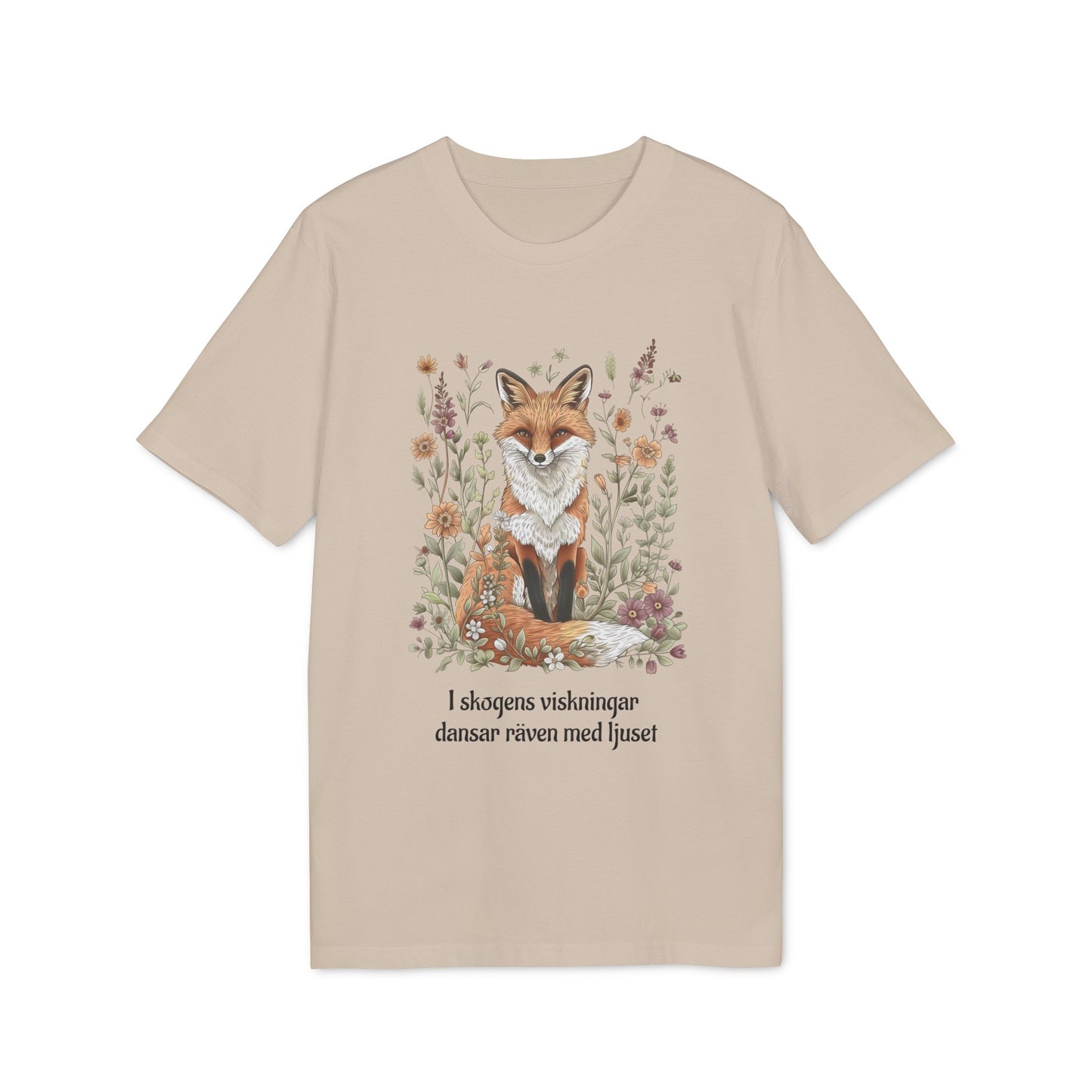 Följ rävens viskning Ekologisk T-shirt för Själar i Harmoni med Naturen