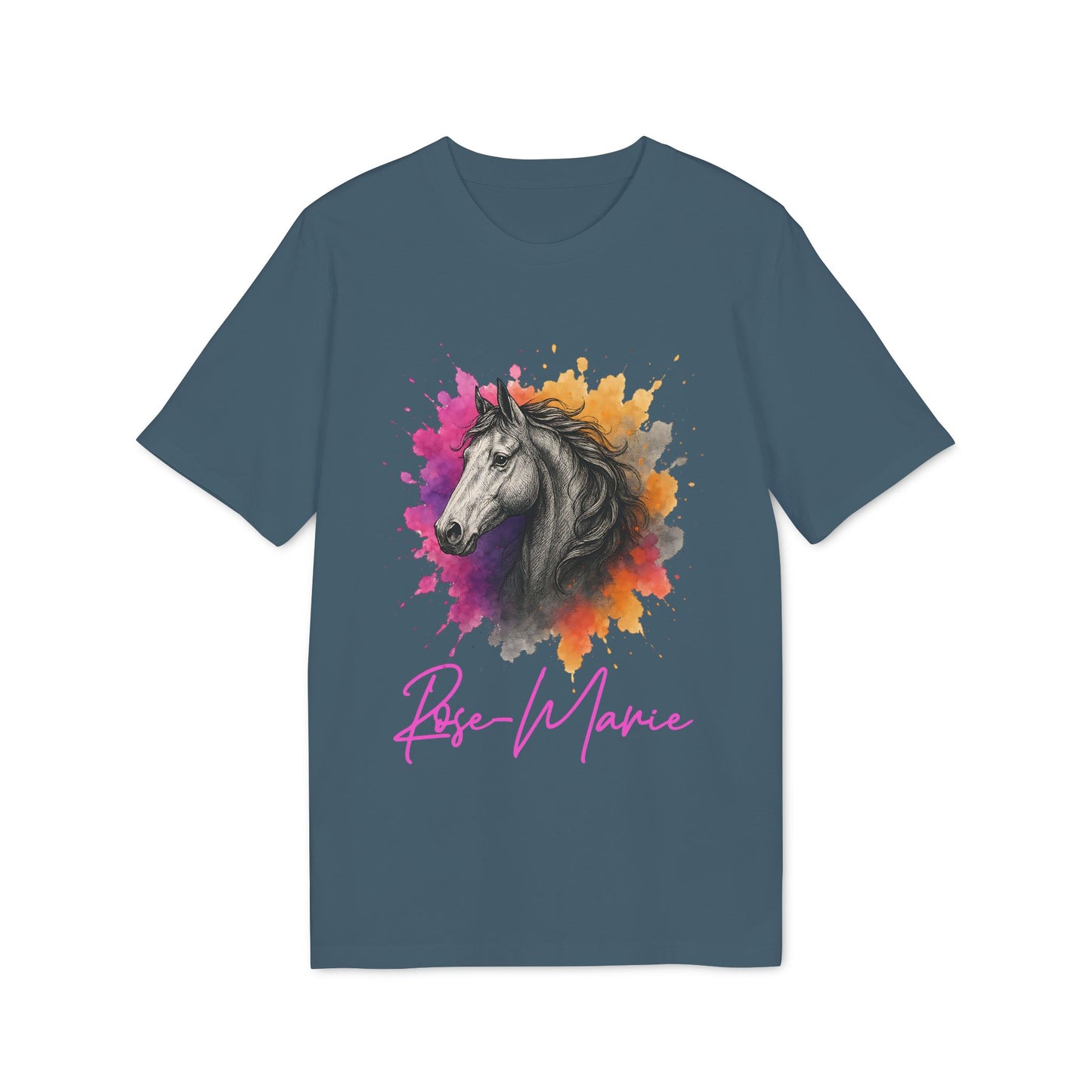 Horse Lover 100% Organic Cotton T-Shirt Personalized For Her