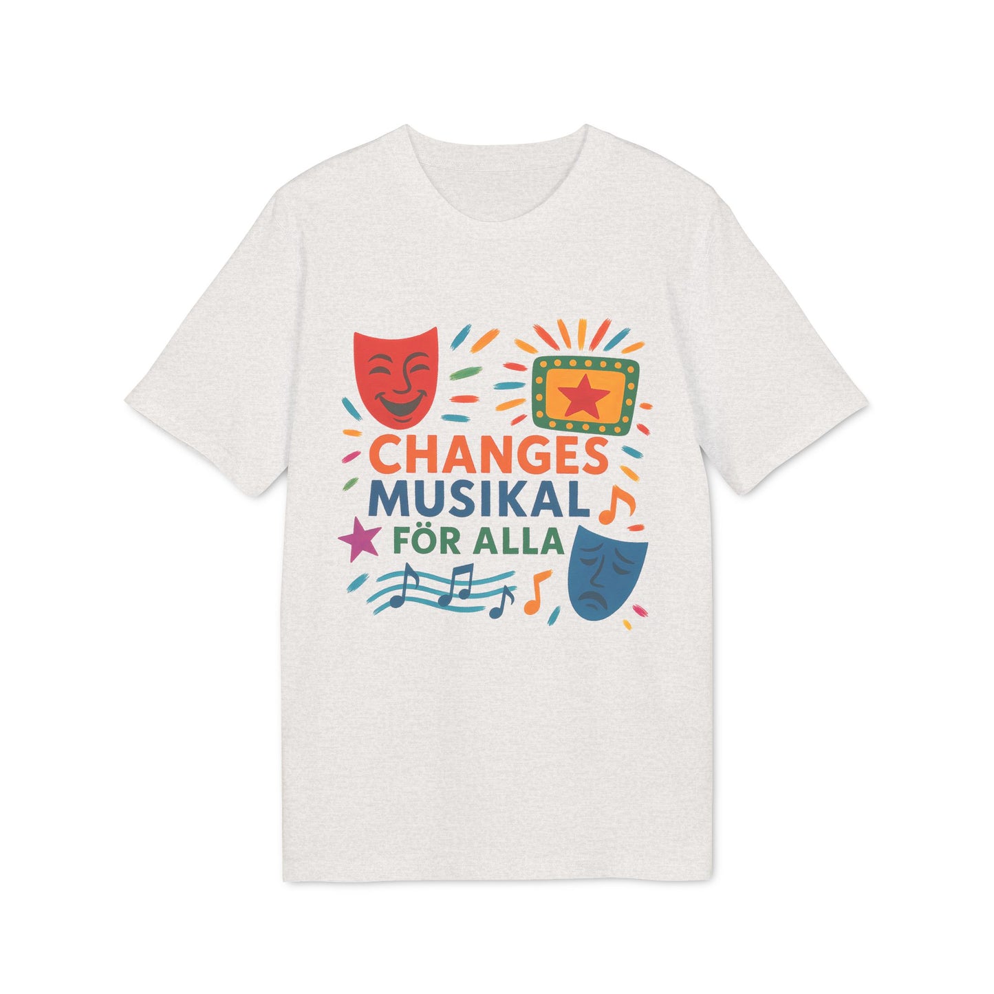 Changes Musikal T-shirt För Alla som Älskar Musikal 100% Ekologisk Bomull