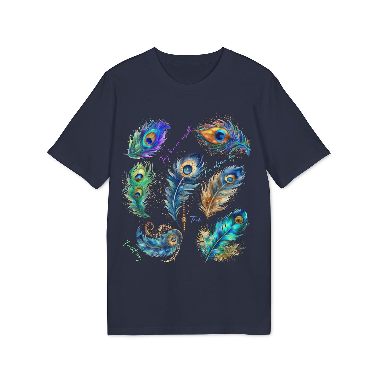 Påfågel Hooponopono Ekologisk Bomull T-Shirt