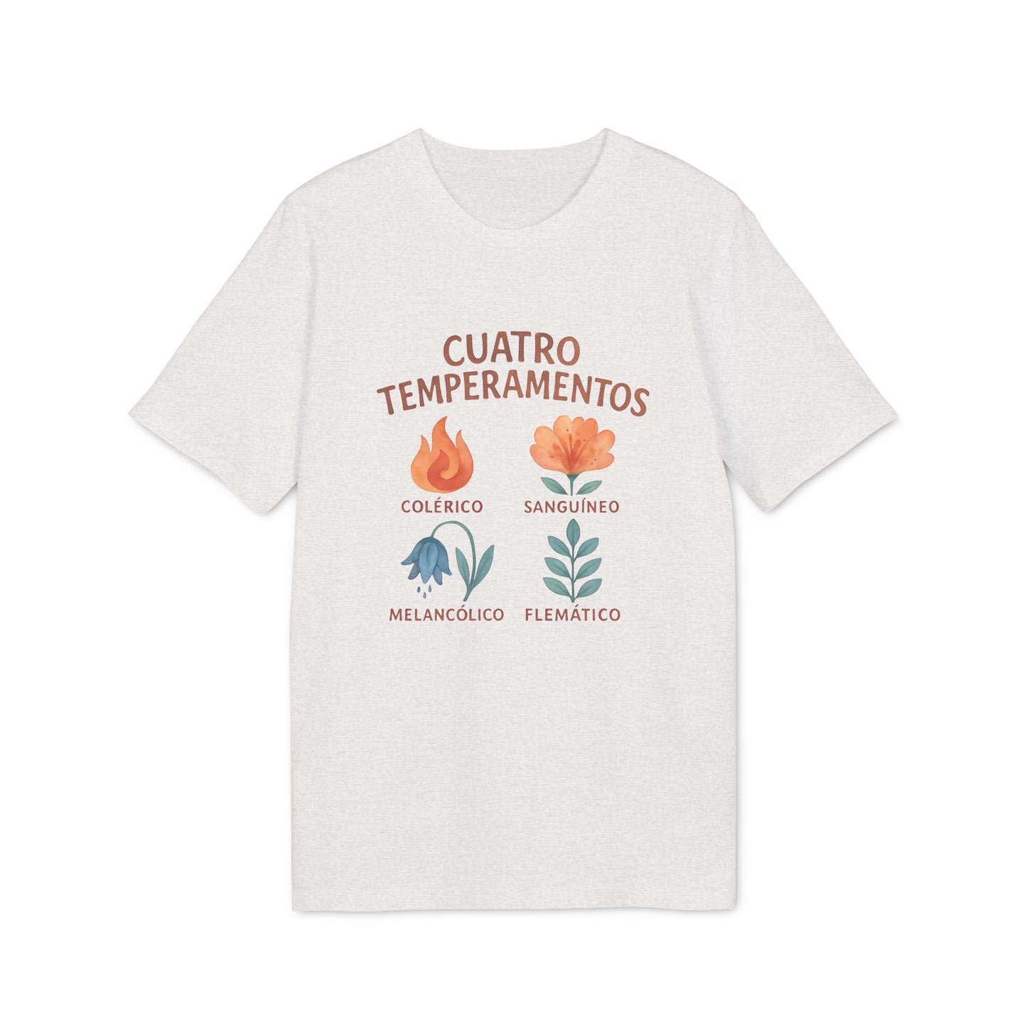 Cuatro Temperamentos Camiseta Waldorf 100% Algodon Organico