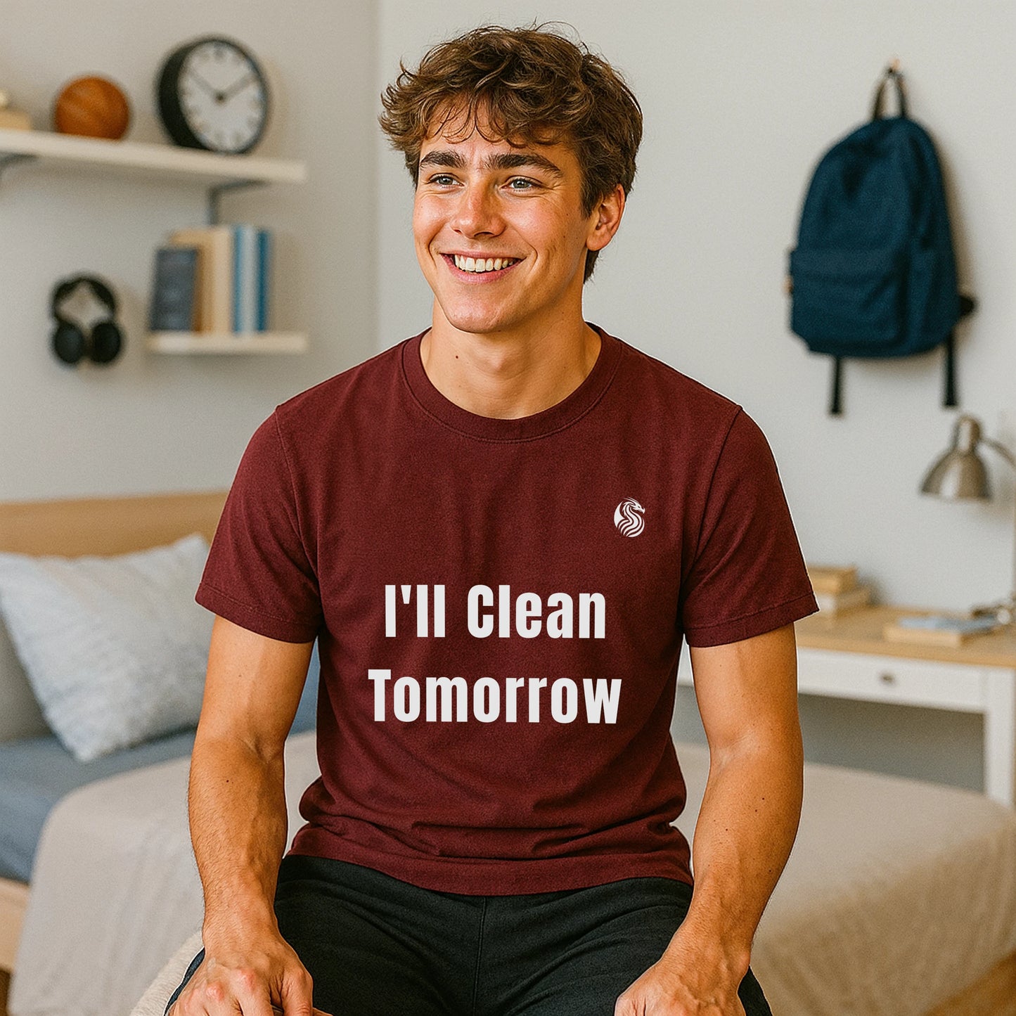I'll Clean Tomorrow Organic T-shirt Teen
