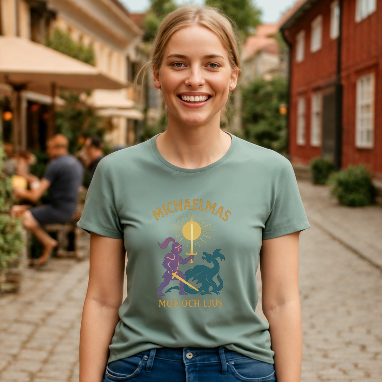 Michaelmas Mod och Ljus Ekologisk T-shirt