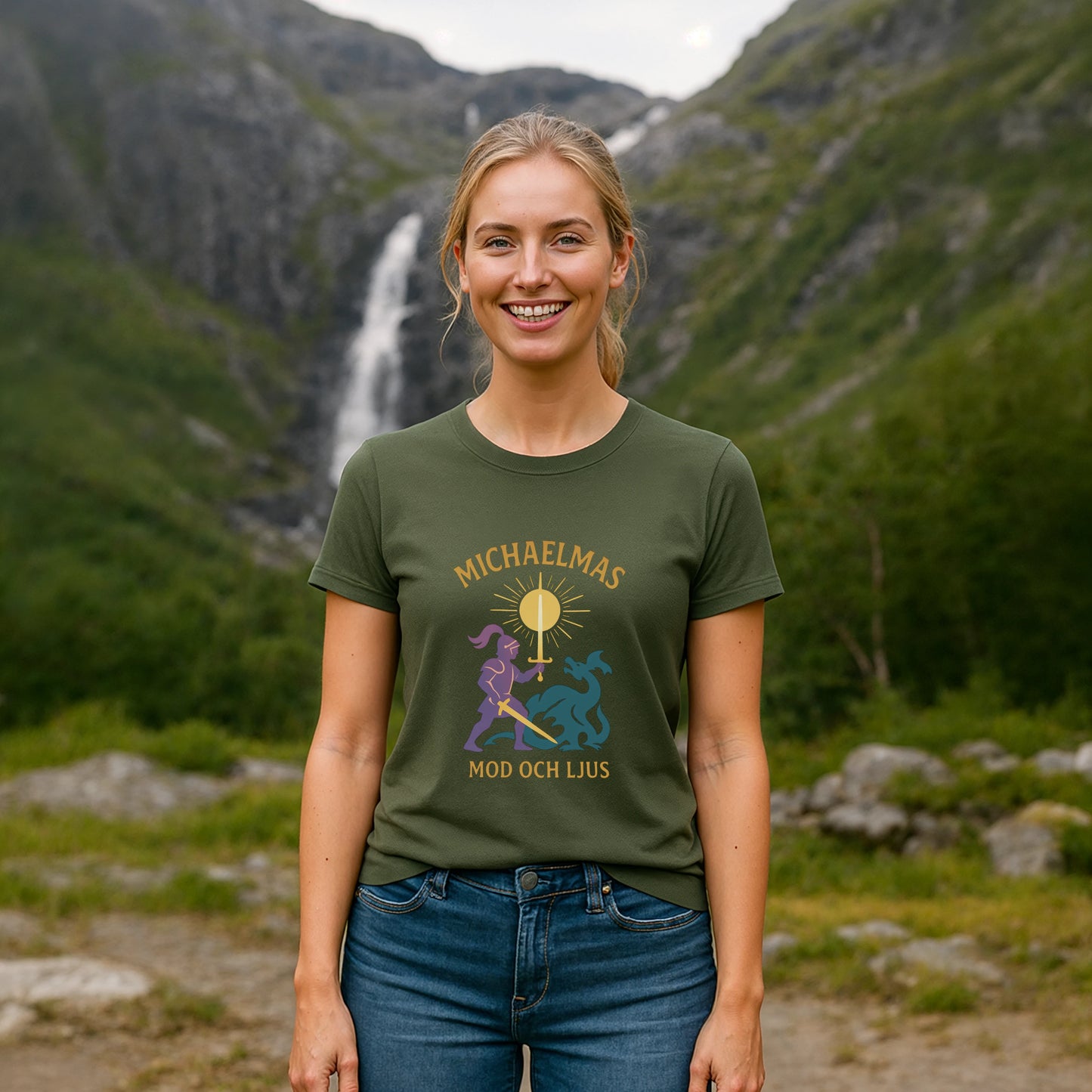 Michaelmas Mod och Ljus Ekologisk T-shirt