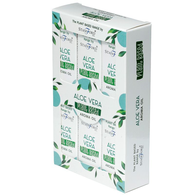 Alt-Tag: Aloe Vera Aromaöl – 44 g pflanzliche Frische pflanzliches Duftöl-Set in kompakter 6x2.5x2.5 cm Flasche