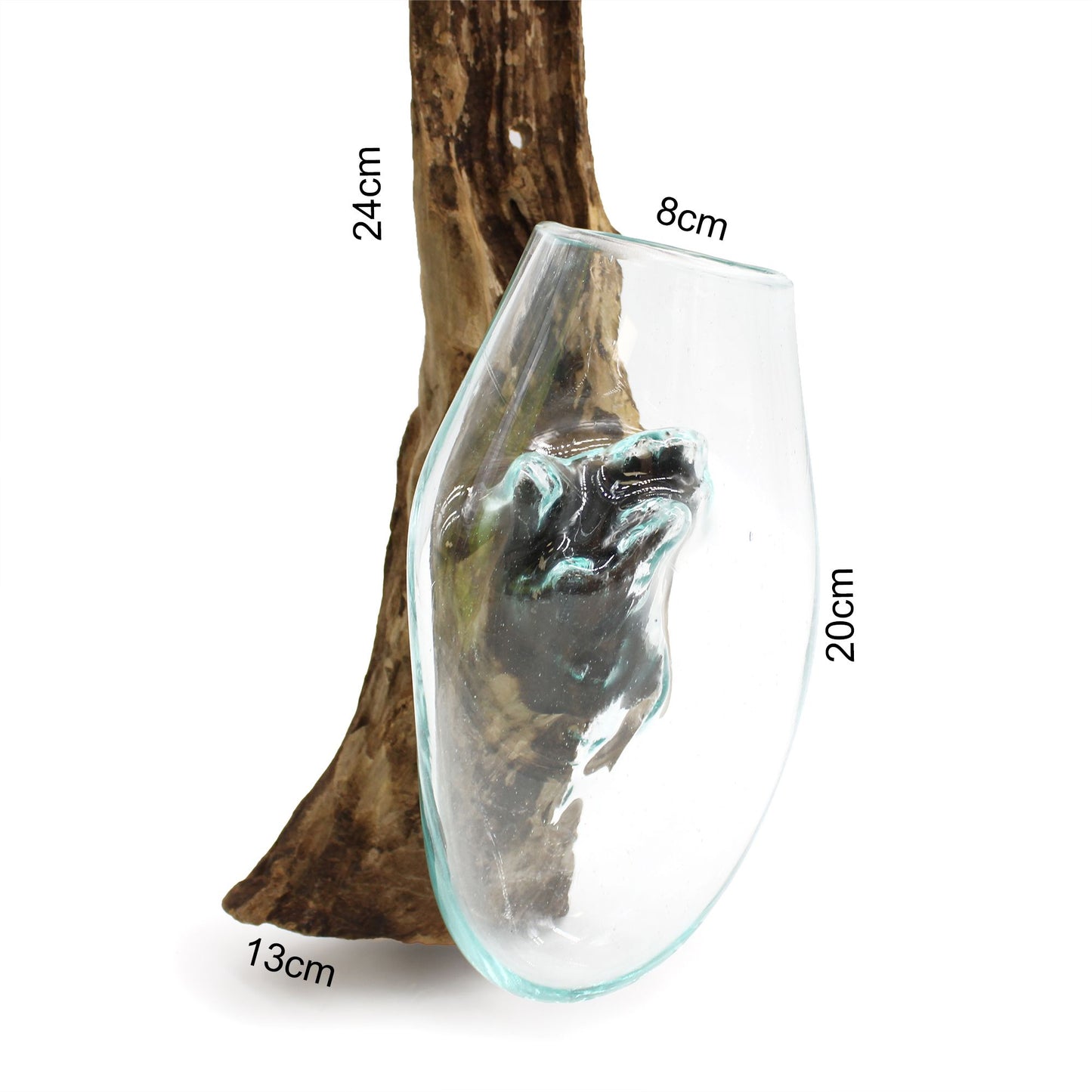 Molten Glass on Wood – Hanging Bowl