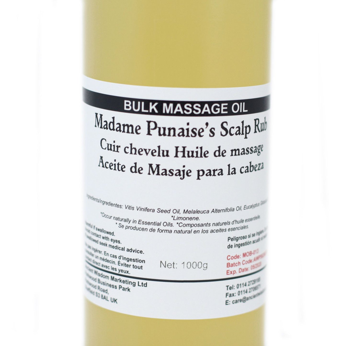 Madame Punaise's Scalp Massage Oil – 1 KG