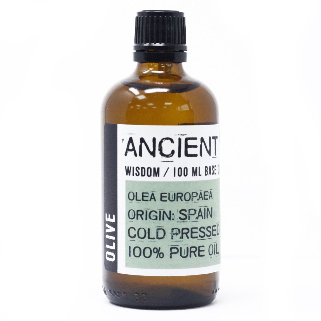 Alt Tag: Cold-Pressed Spanish Olive Oil – 100ML amber glass bottle, 100% pure cold pressed olive base oil from Spain