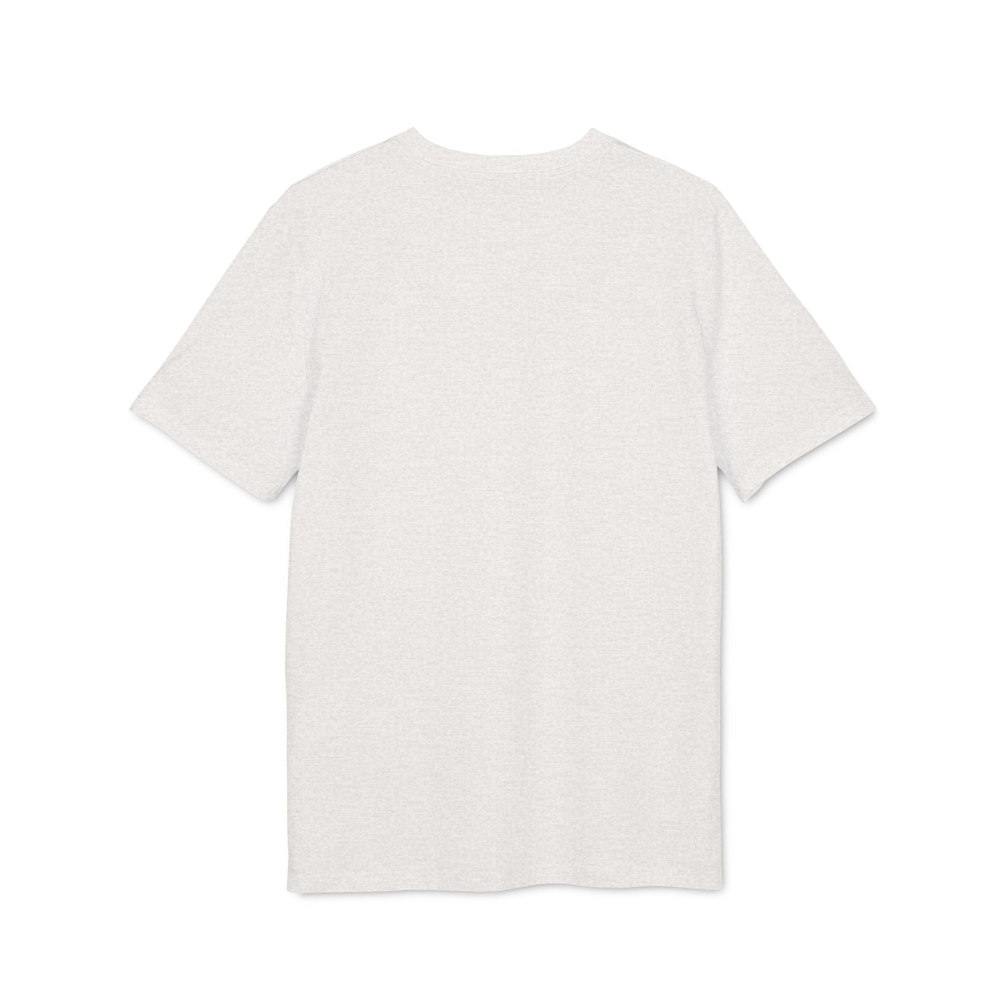 Alt Tag: Follow The Crowd Then Premium Unisex T-Shirt in blanco liso, vista frontal, manga corta, cuello redondo