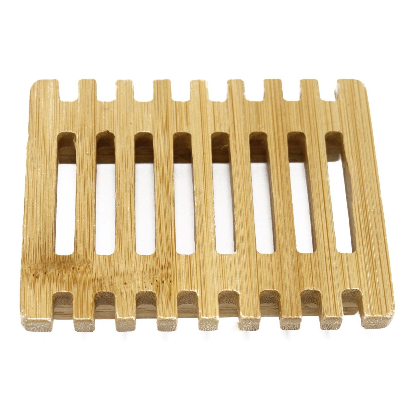 Alt Tag: Hemu Wood Soap Dish – Piano Style, wooden slatted soap dish with drainage grooves for bathroom countertop
