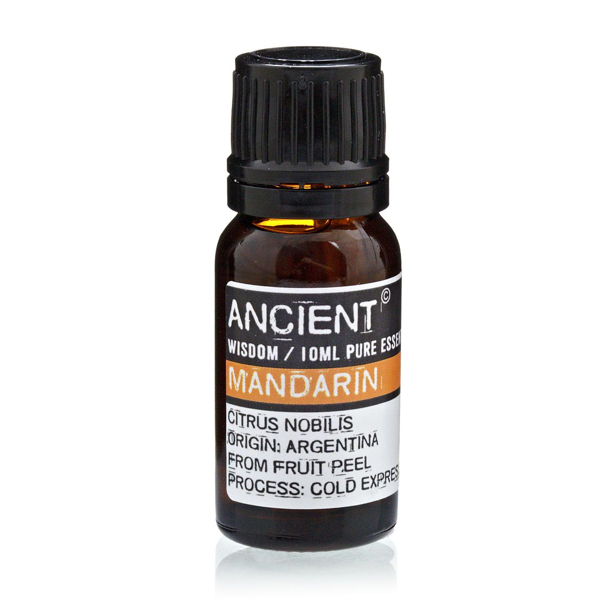 Alt Tag: Mandarin Essential Oil – 10ML bottle, Citrus nobilis mandarin essential oil from fruit peel, cold expressed, 10ml