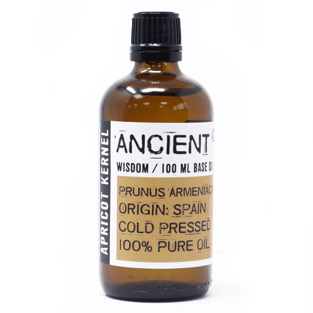 Nourishing Apricot Kernel Oil – 100ML amber glass bottle, cold pressed 100% pure apricot kernel oil from Spain