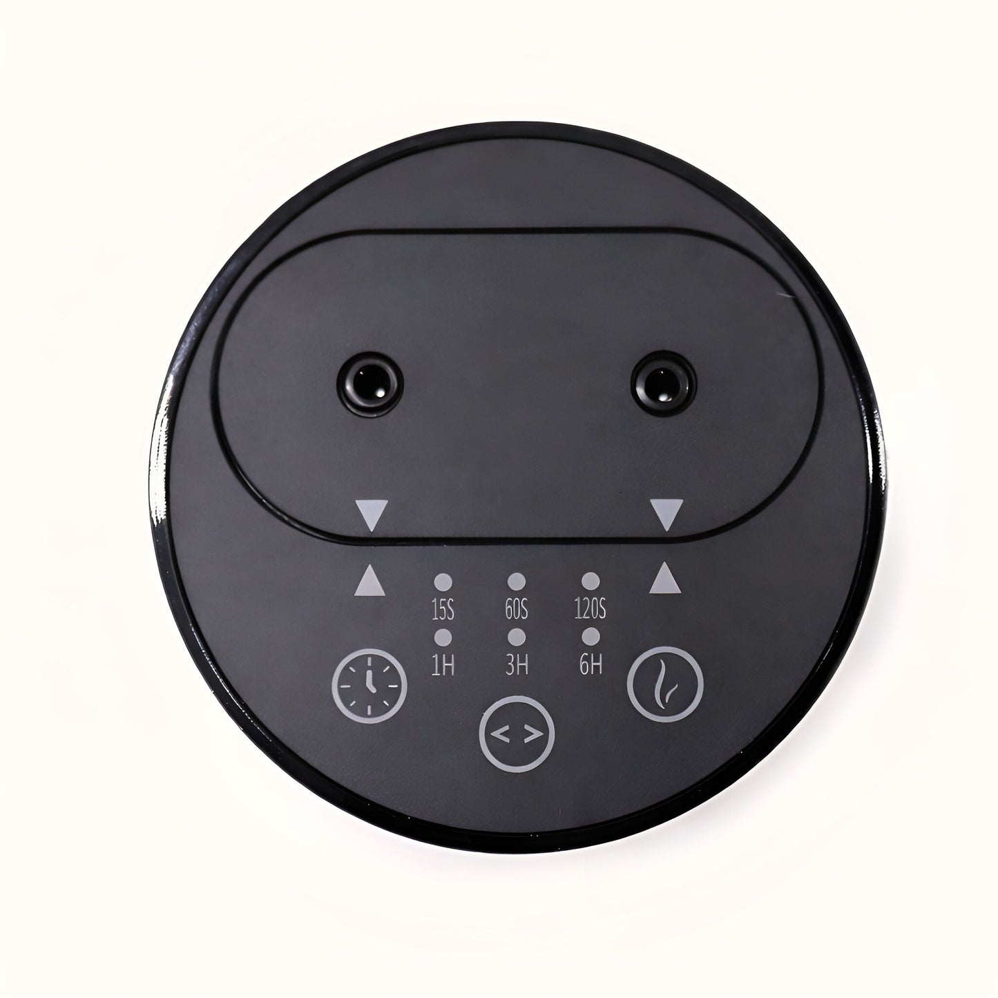 Alt Tag: Plastic Essential Oil Nebulizer – USB-C panel de control superior con temporizador 15s/60s/120s y modos 1H/3H/6H