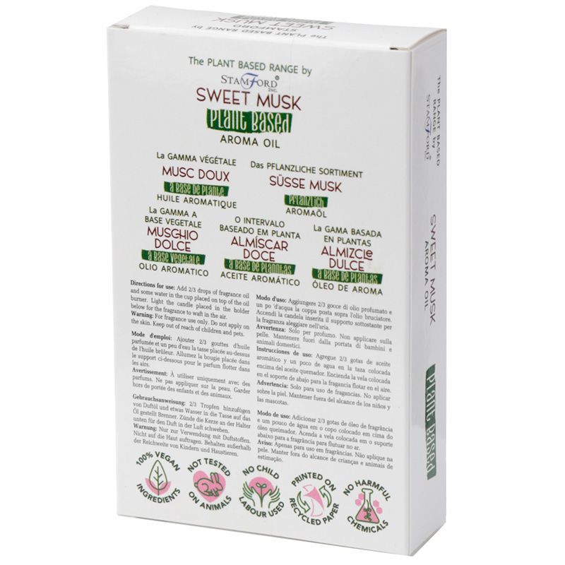 Alt Tag: Sweet Musk Aroma Oil – 44ML Plant-Based Essence product box packaging for diffuser and home fragrance use