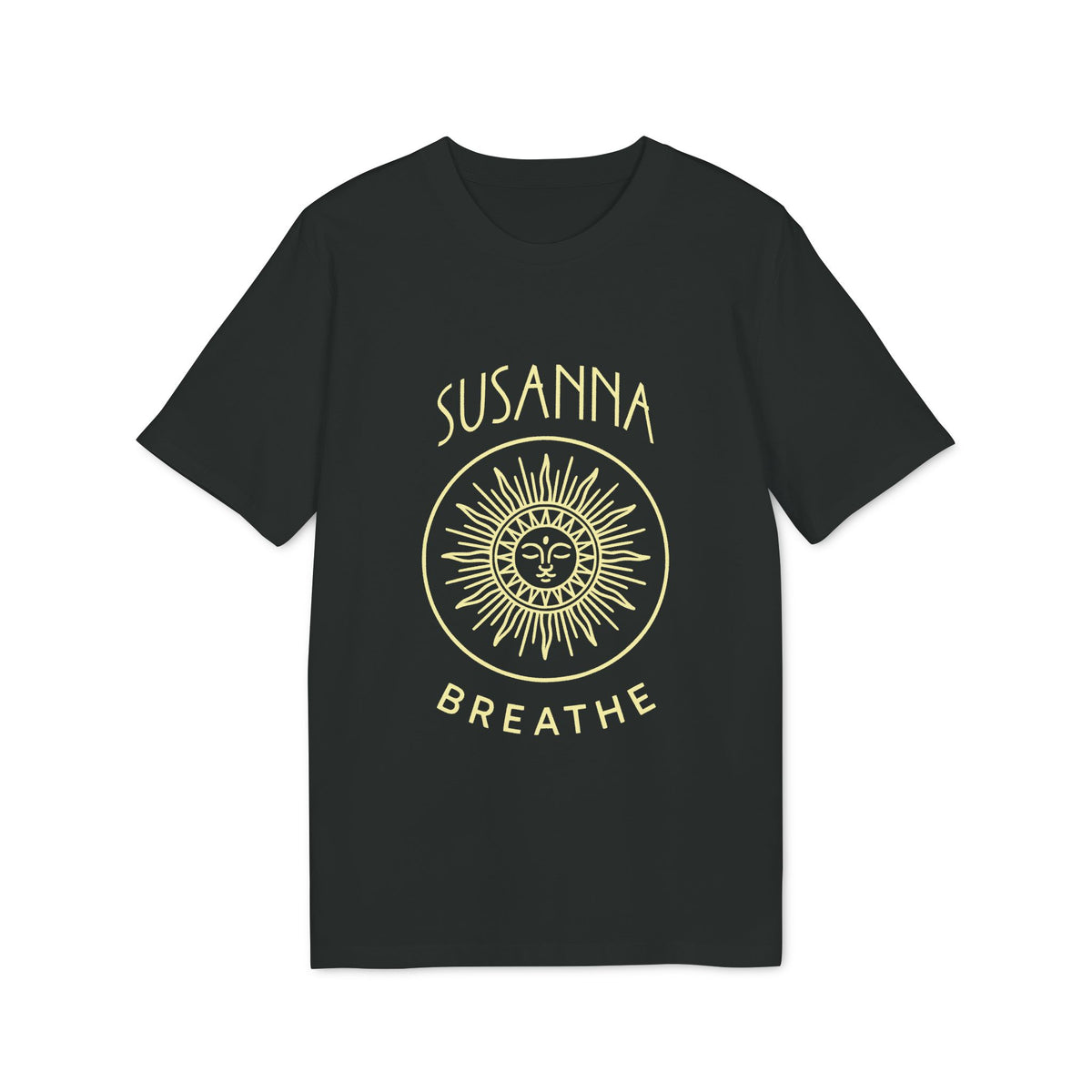 Yoga Breathe Organic Cotton T-Shirt Femenine Elegant Personalized