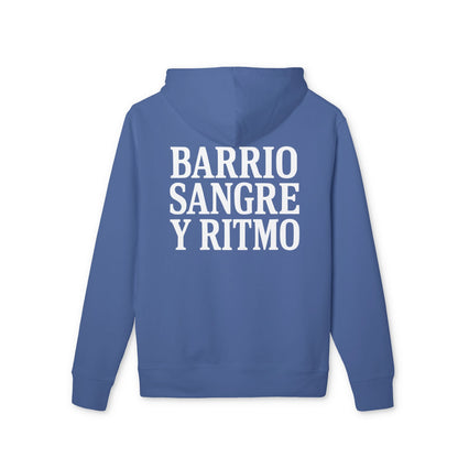 Barrio Sangre y Ritmo Hoodie Drix Collection 100% Organic Cotton