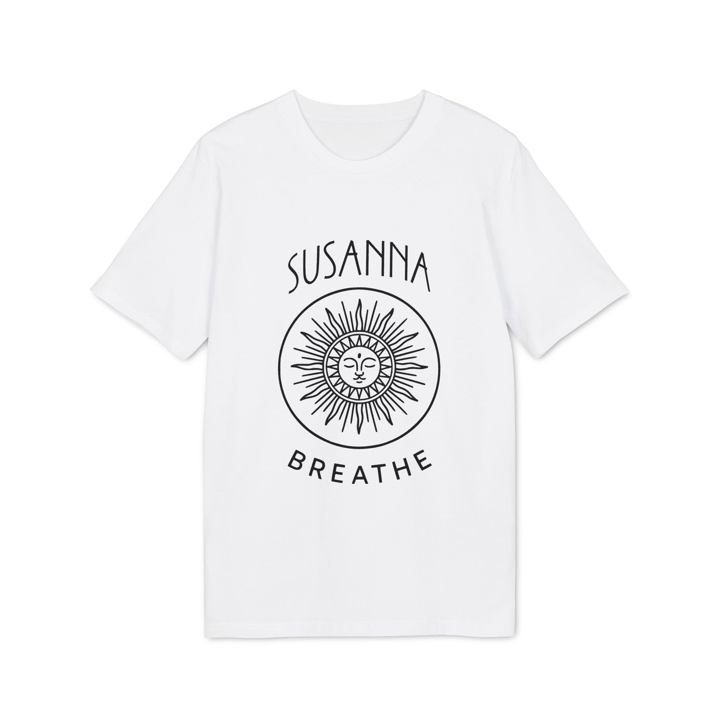 Yoga Breathe Organic Cotton T-Shirt Femenine Elegant Personalized