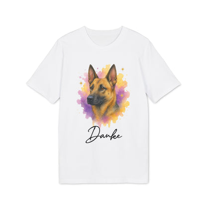 Malinois T-shirt Organic Cotton 100%  Personalized Dog Tee