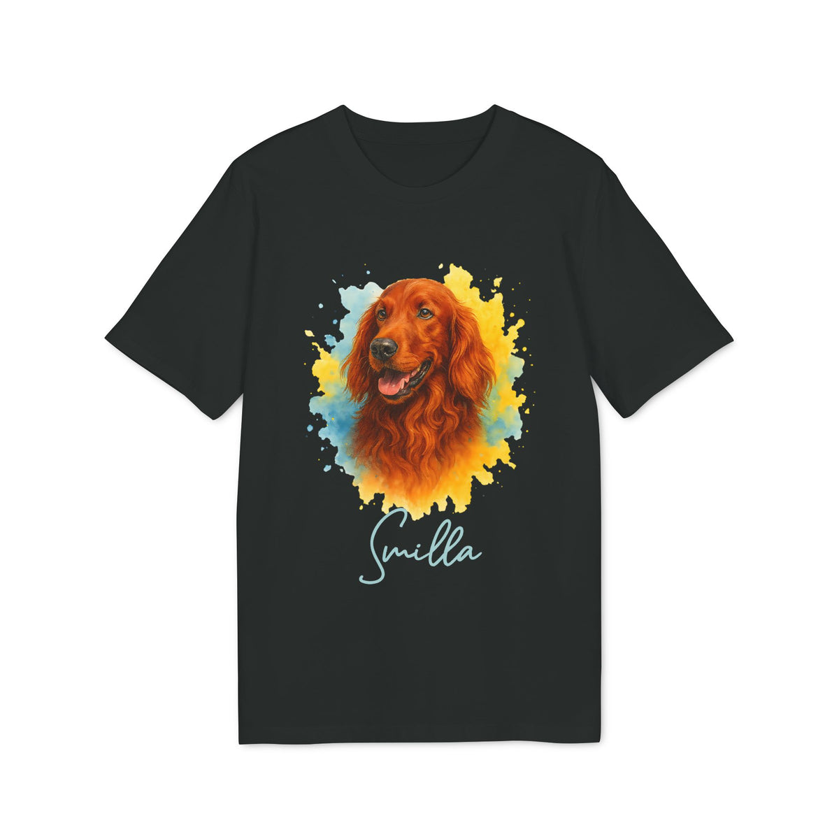 Irish Setter 100% Organic Cotton T-Shirt Personalized Dog Tee