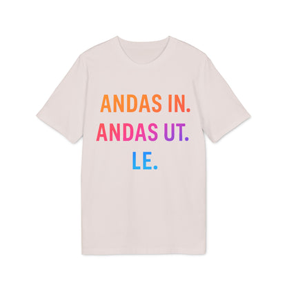 Andas In Andas Ut Le Ekologisk T-shirt med Budskap
