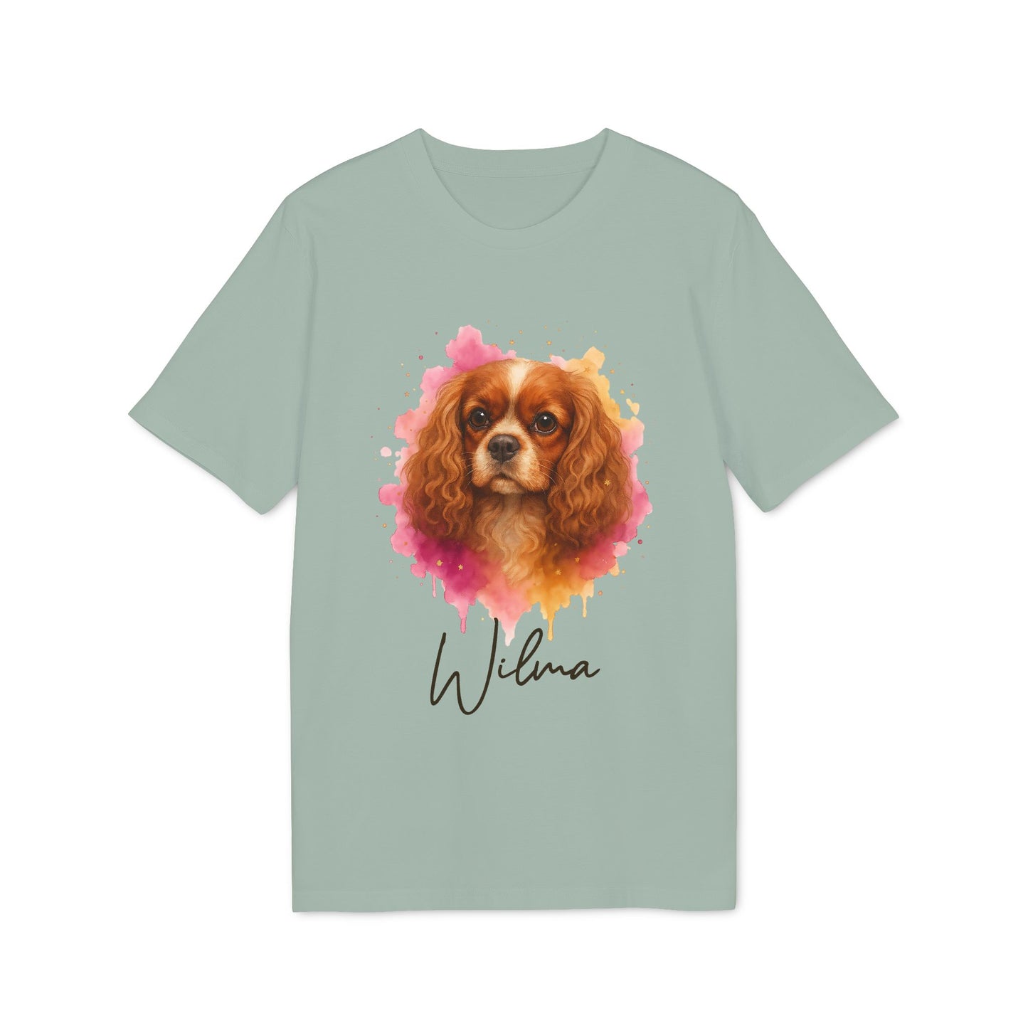 Cavalier King Charles Spaniel 100% Organic Cotton T-Shirt Personalized Dog Tee