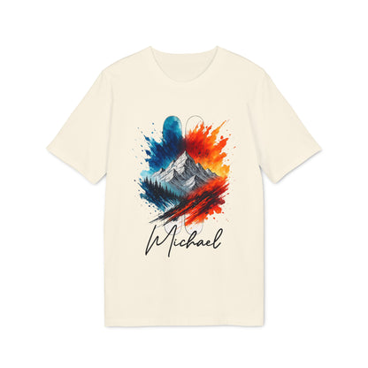 Ski T-shirt Organic Cotton for Men Personalized