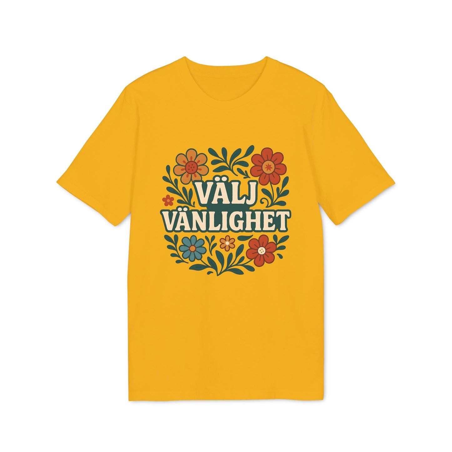 Välj Vänlighet 100% Ekologisk Bomulls T-shirt