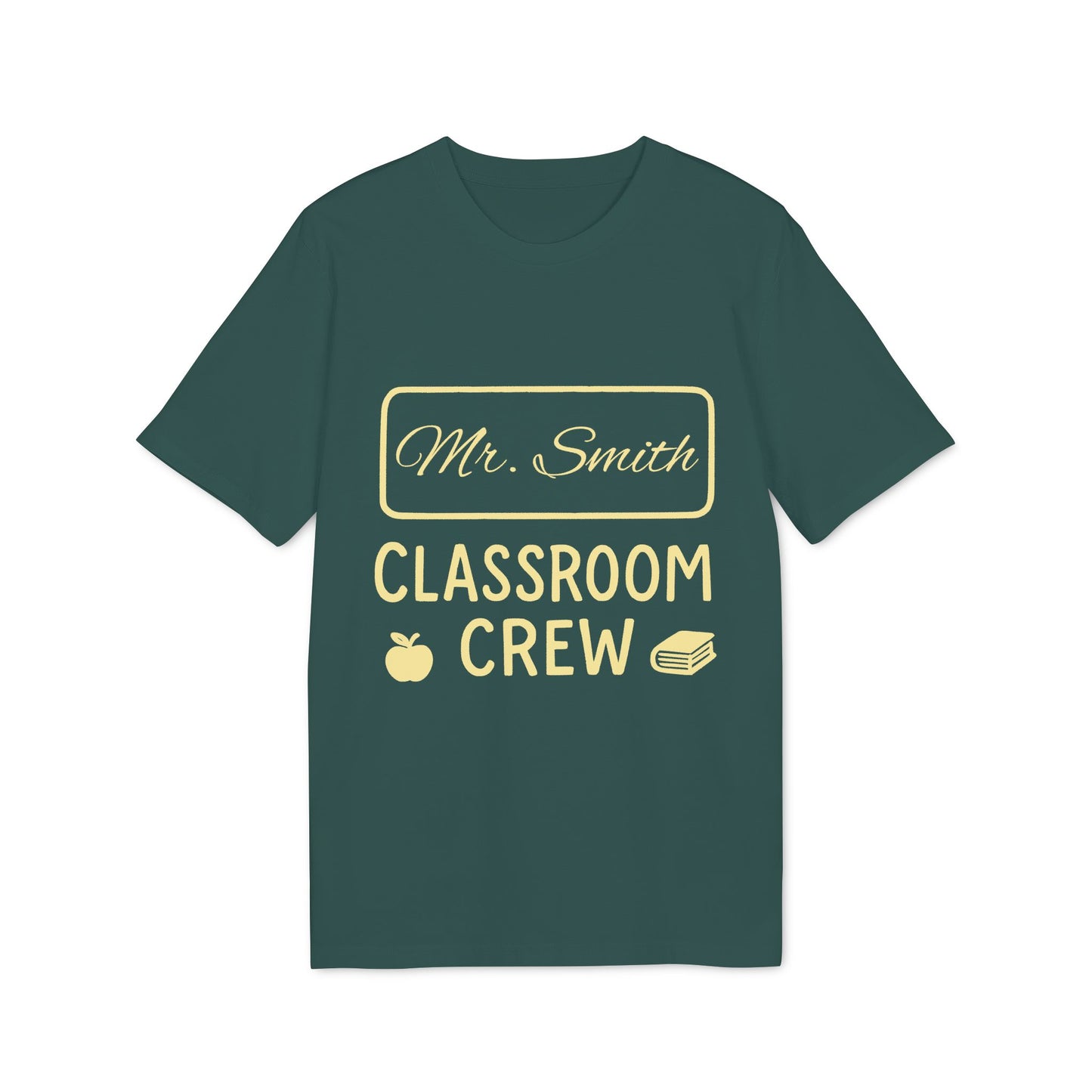 Teacher T-shirt 100% Organic Cotton T-Shirt Personalized Gift for Teacher