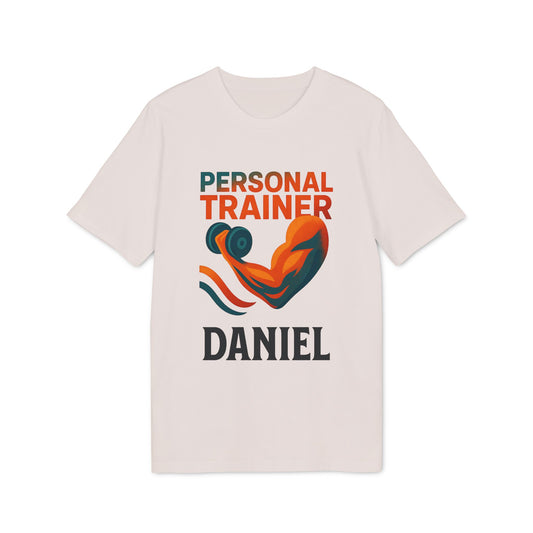 Personal Trainer Organic Cotton T-Shirt Personalized