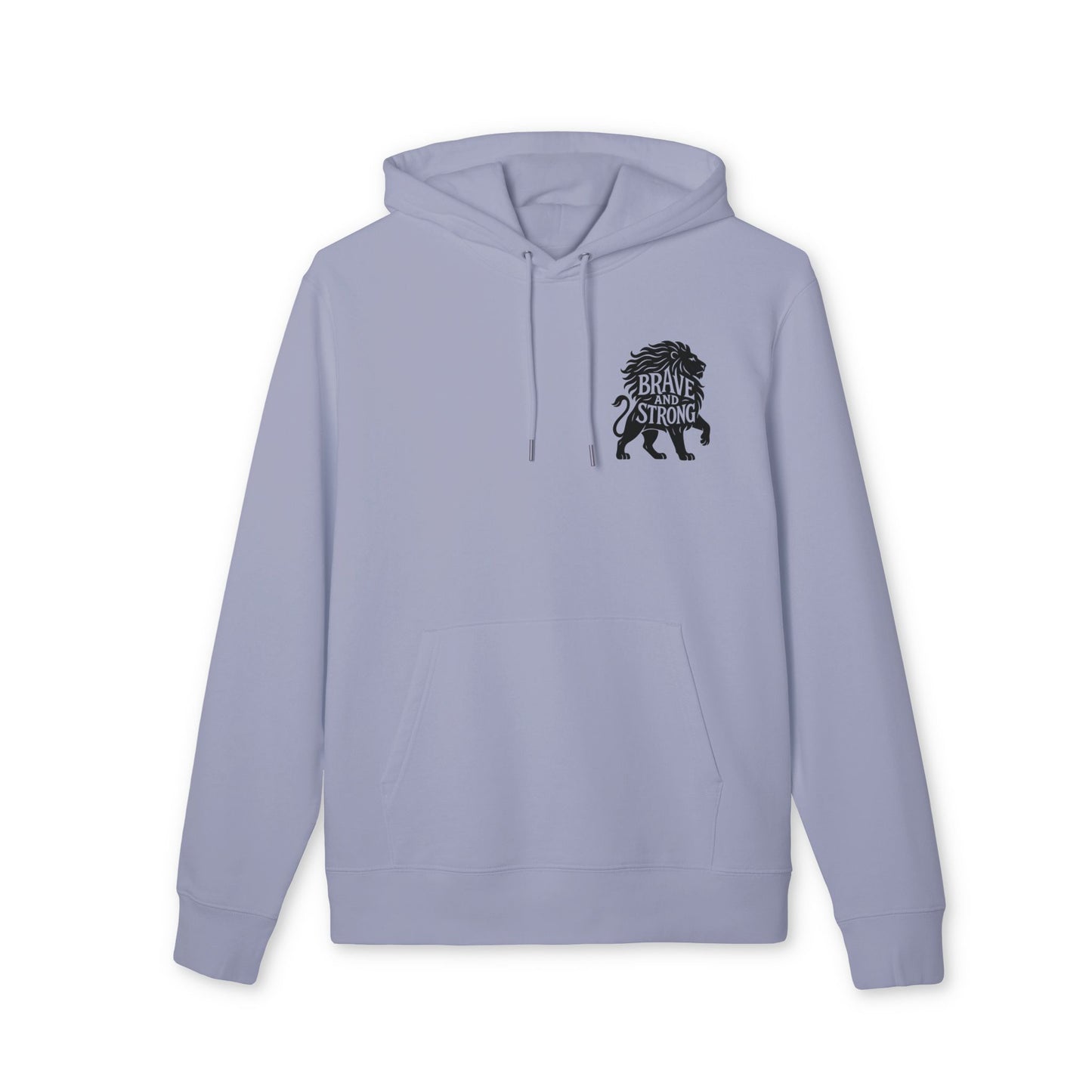 Brave and Strong Hoodie Lion 100% Organic Cotton