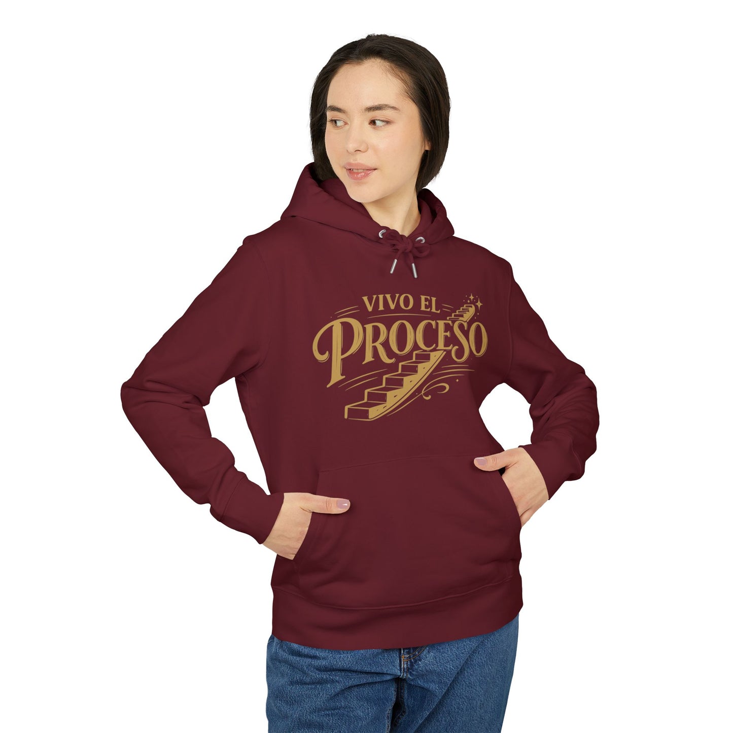 Vivo el Proceso Sudadera 100% Algodon Organica