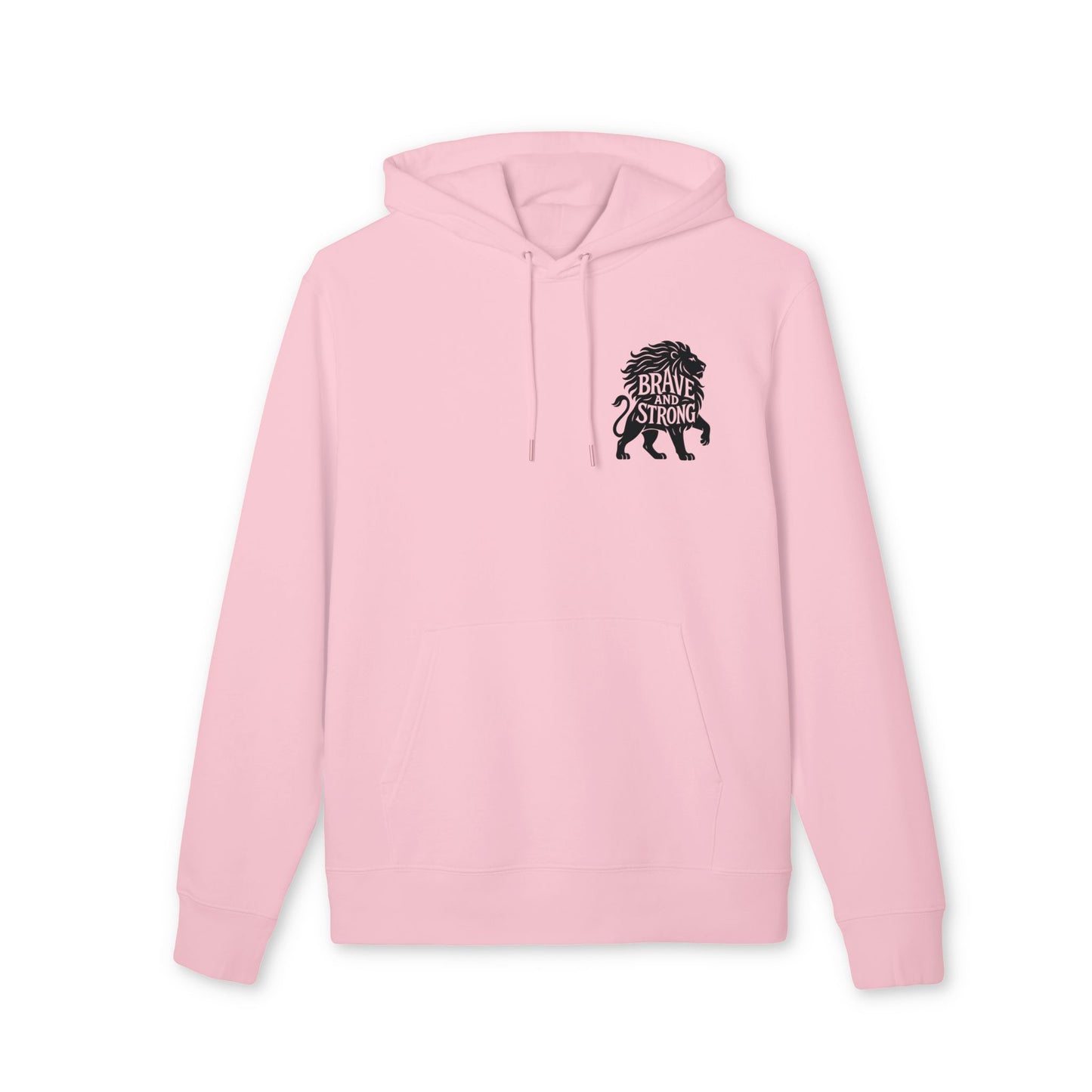 Brave and Strong Hoodie Lion 100% Organic Cotton