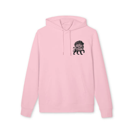 Brave and Strong Hoodie Lion 100% Organic Cotton