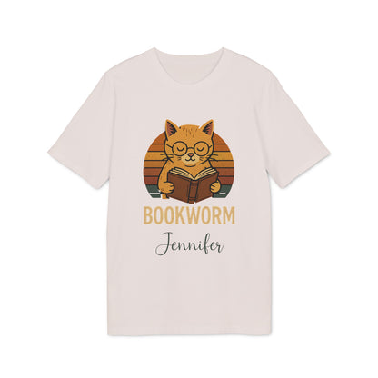 Bookworm Organic Cotton T-Shirt Femenine Personalized