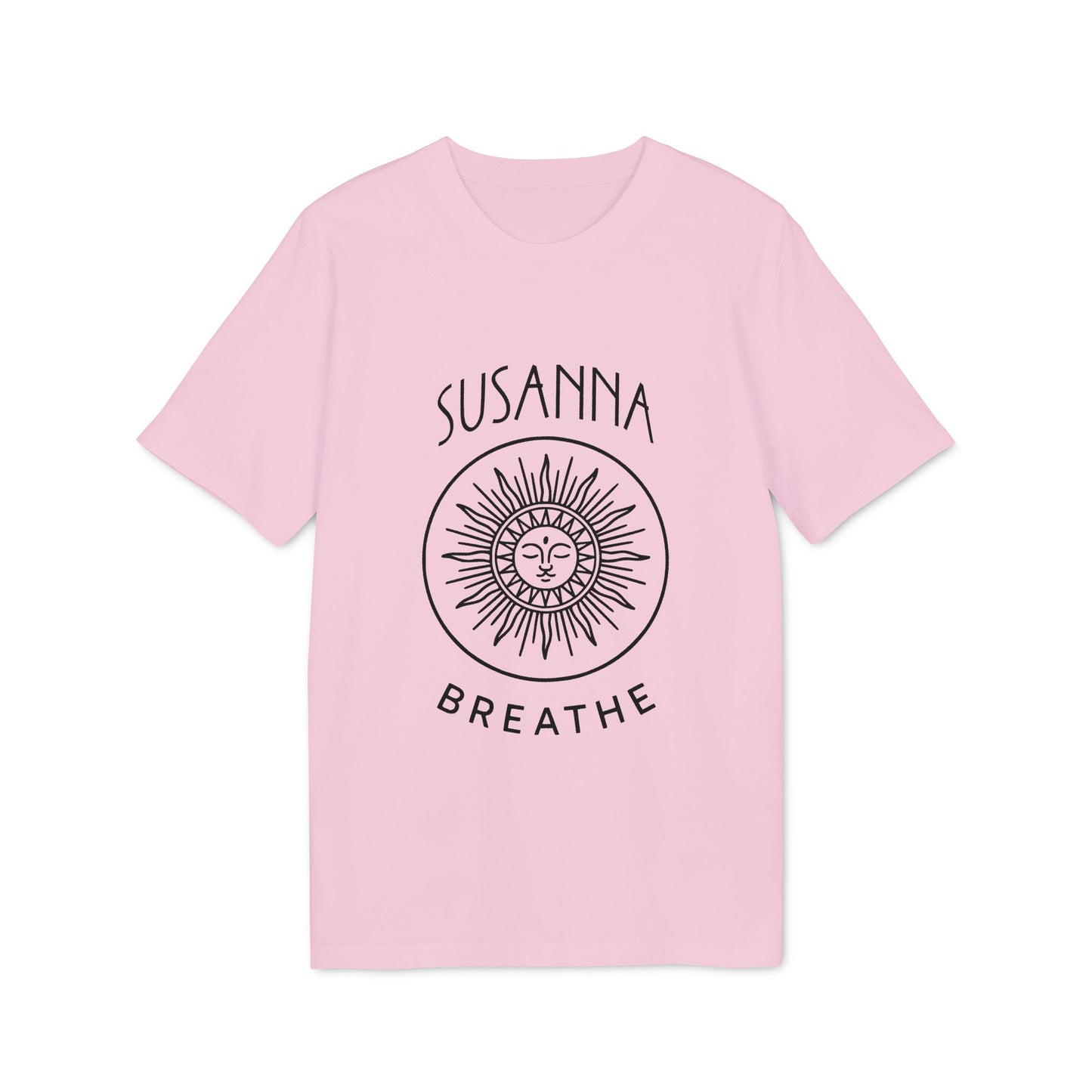 Yoga Breathe Organic Cotton T-Shirt Femenine Elegant Personalized
