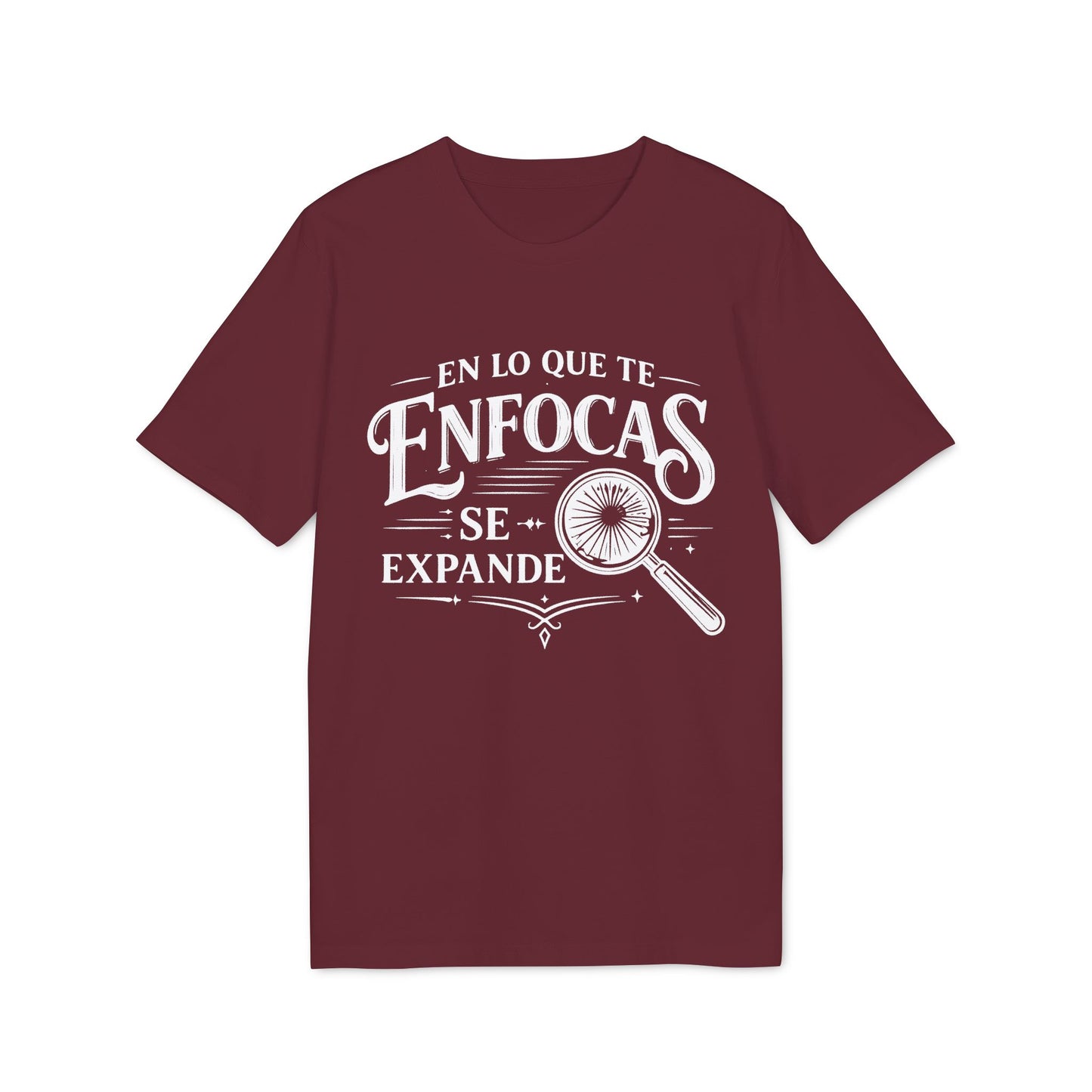 En Lo Que Te Enfocas Se Expande Camiseta 100% Organica Algodon