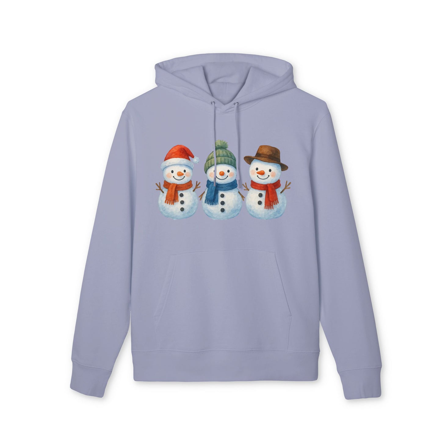 Three Little Swowmen Hoodie 100% Organic Cotton Christmas