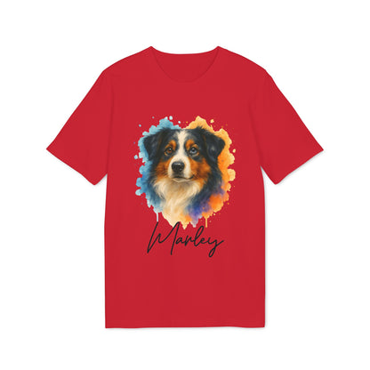 Australian Shepherd 100% Organic Cotton T-Shirt Personalized Dog Tee