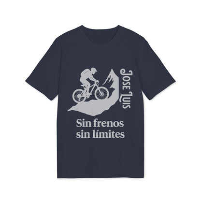 Camiseta Personalizada de Mountain Bike 100% Algodón Orgánico Sin Frenos Sin Límites