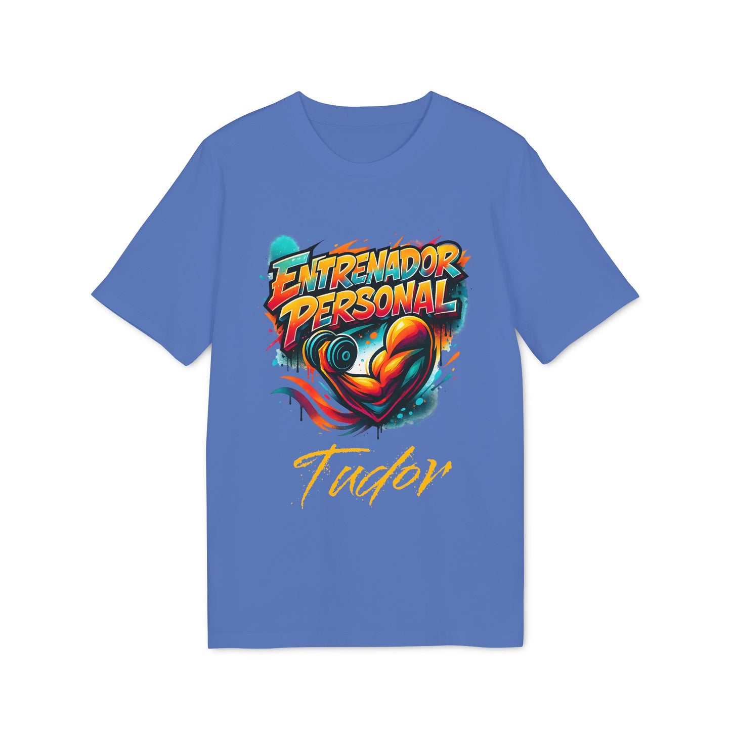 Personal Trainer Organic Cotton T-Shirt Personalized Spanish