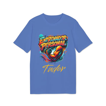 Personal Trainer Organic Cotton T-Shirt Personalized Spanish