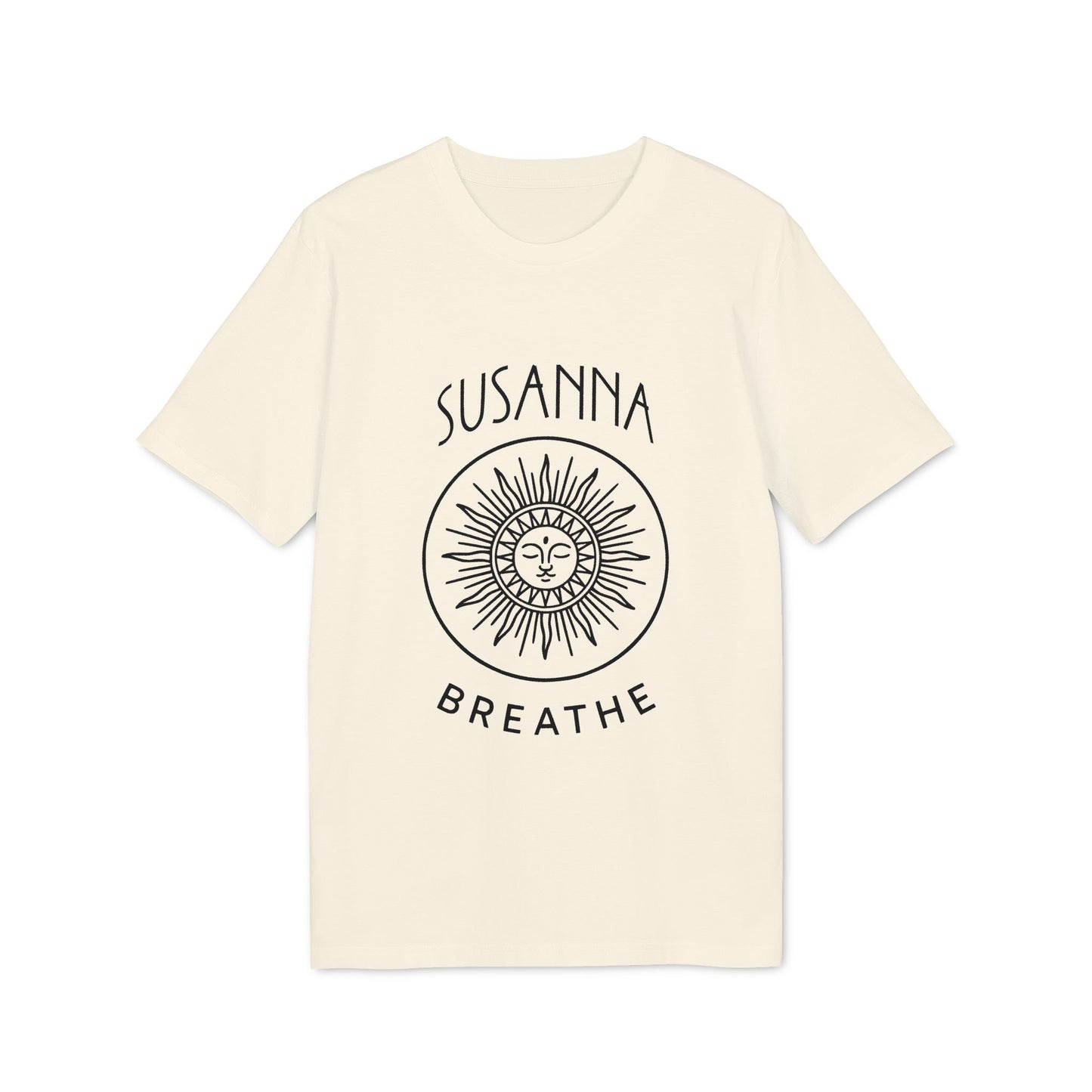 Yoga Breathe Organic Cotton T-Shirt Femenine Elegant Personalized