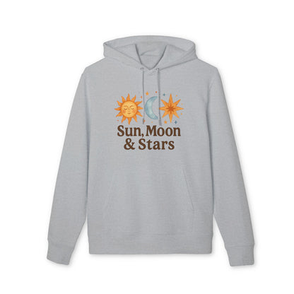 Sun Moon and Stars Hoodie Organic 100% Cotton Waldorf