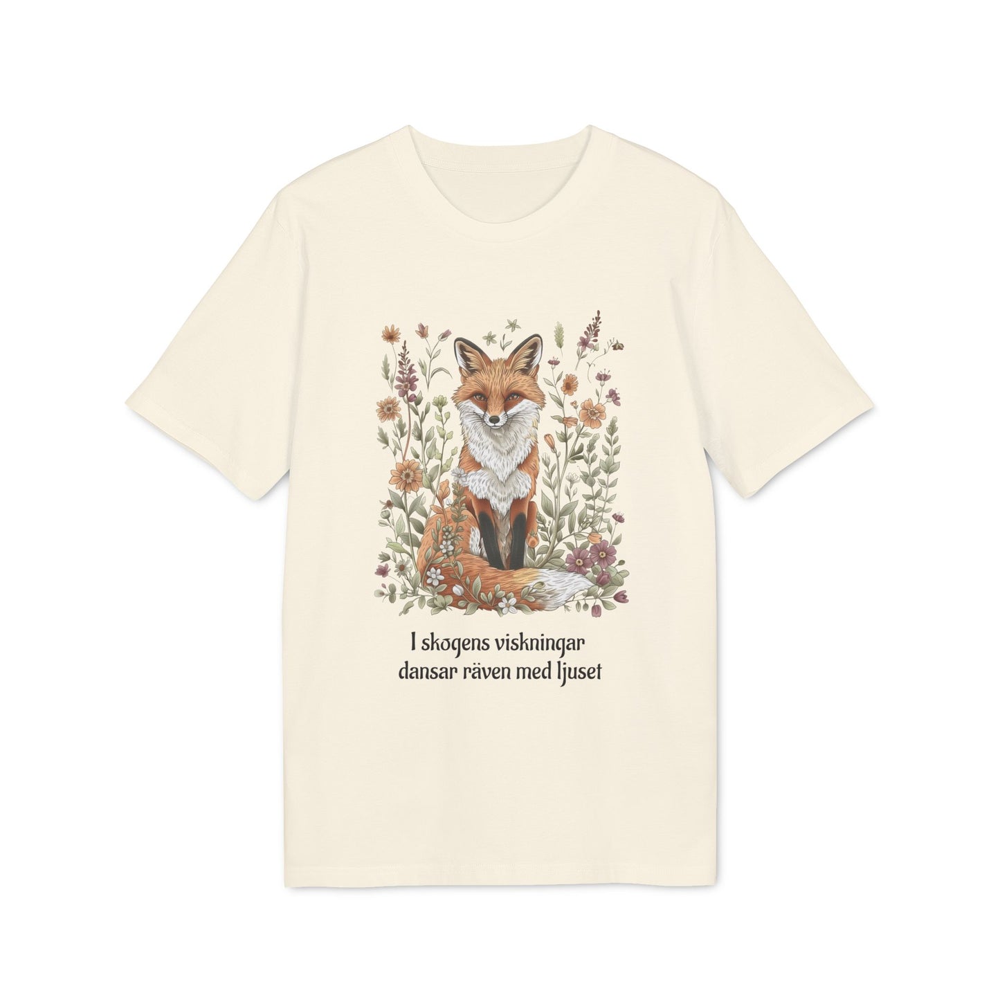 Följ rävens viskning Ekologisk T-shirt för Själar i Harmoni med Naturen