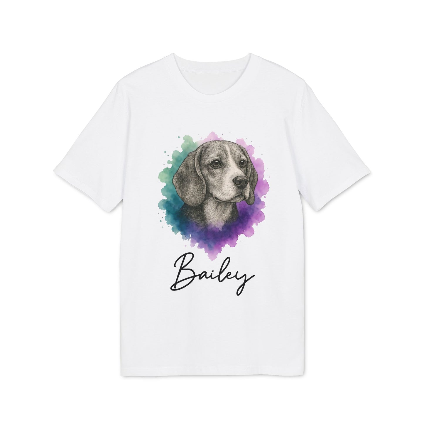 Beagle T-shirt Organic Cotton 100% Personalized Dog Tee