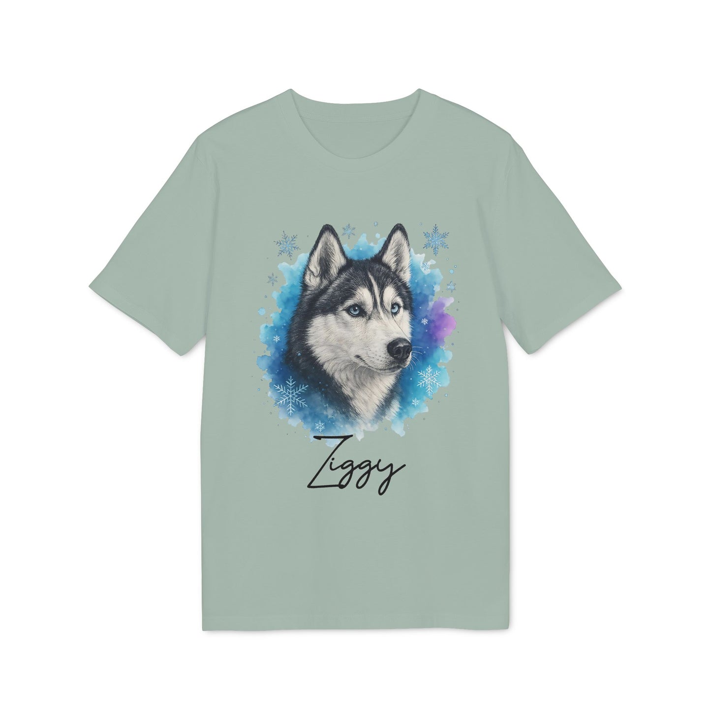 Siberian Husky T-shirt Organic Cotton 100%  Personalized