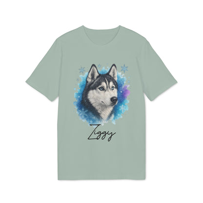 Siberian Husky T-shirt Organic Cotton 100%  Personalized