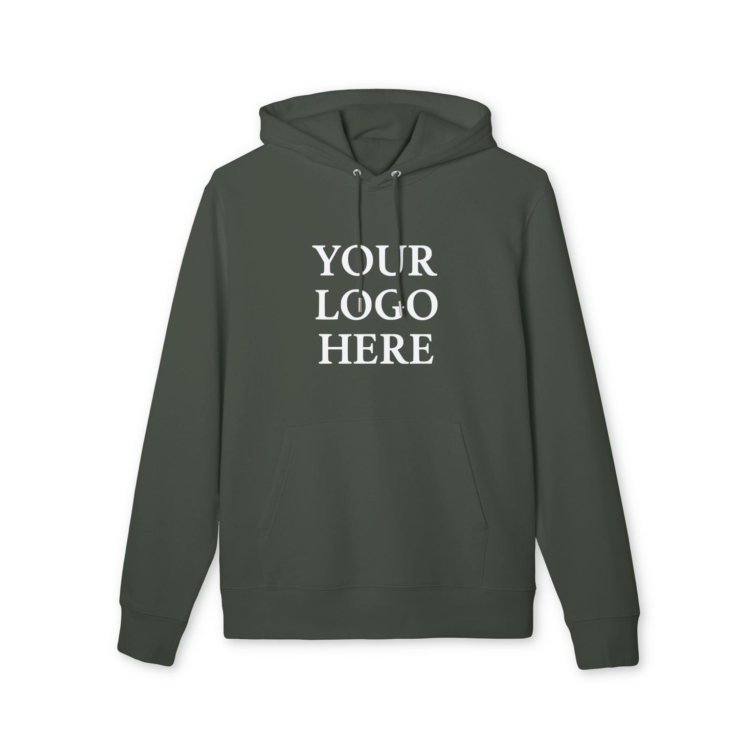 Your Own Logo Hoodie Print Front Businesses and Organisations 100% Organic Cotton