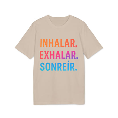 Inhalar Exhalar Sonreír Camiseta Sostenible para Vivir Lento