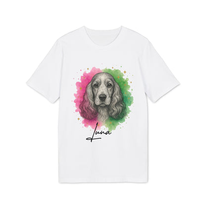 English Cocker Spaniel 100% Organic Cotton T-Shirt Personalized Dog Tee
